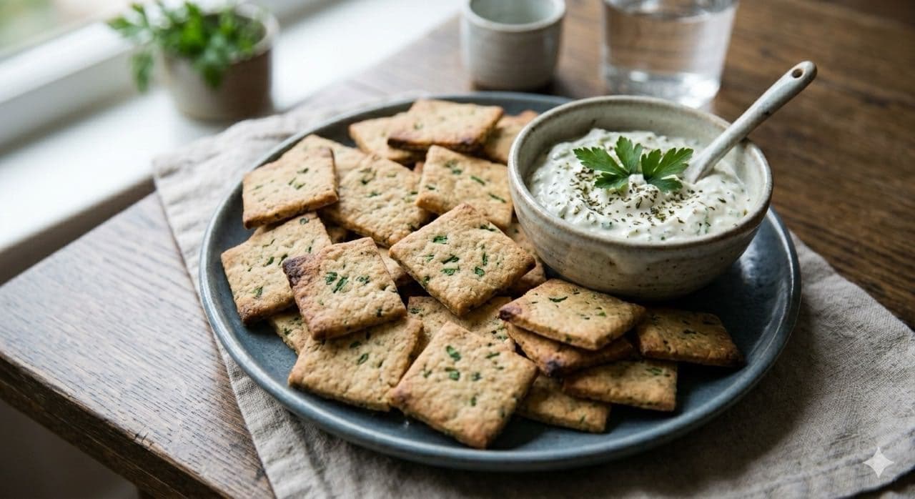 Anti-entzündliche Kichererbsen Cracker
