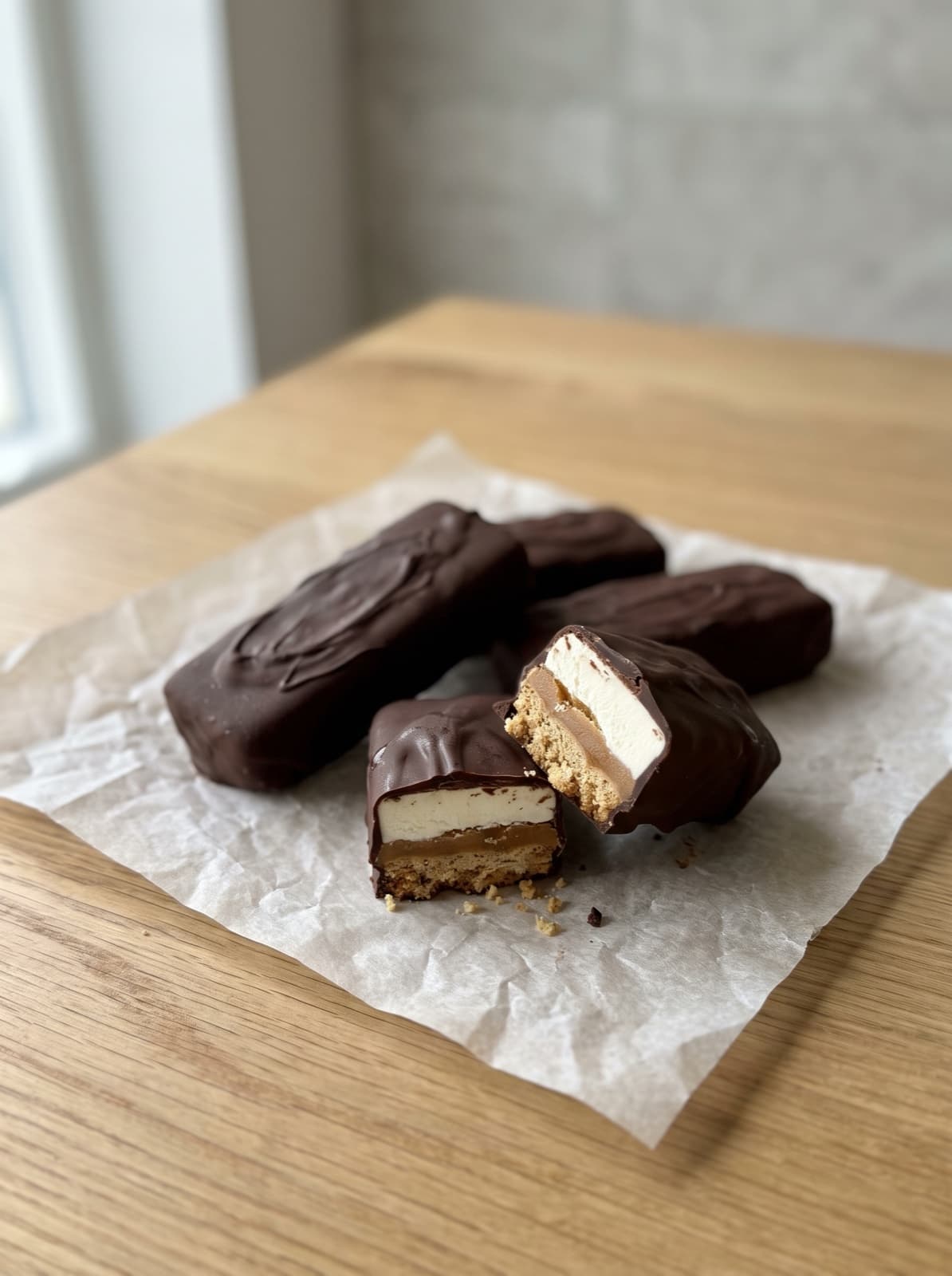 Twix inspired Ice Cream Bars